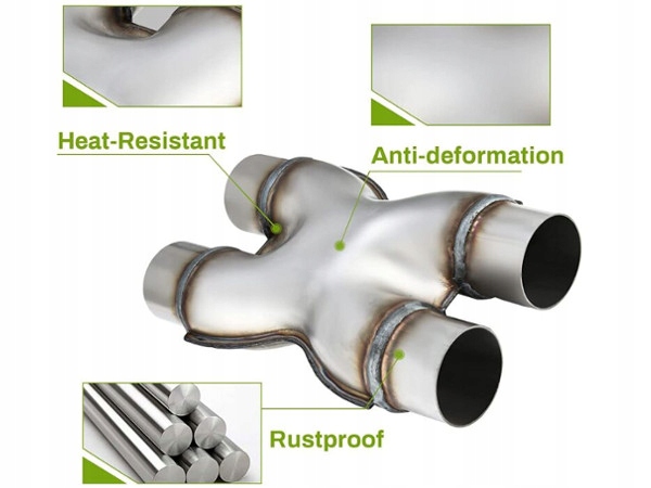 фото №4, Наконечник вихлоп глушник подвійна x hyundai kia