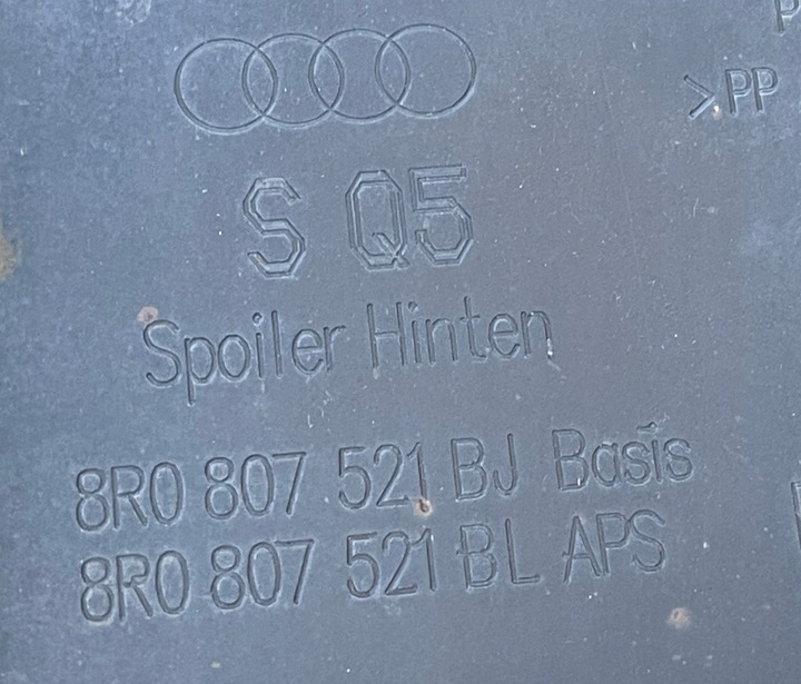 фото №11, Audi sq5 8r рестайлінг спойлер бампера зад pod pdc 8r0807521bl