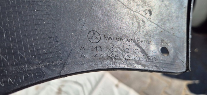 фото №12, Mercedes eqa h243 21- звичайний бампер зад dół org