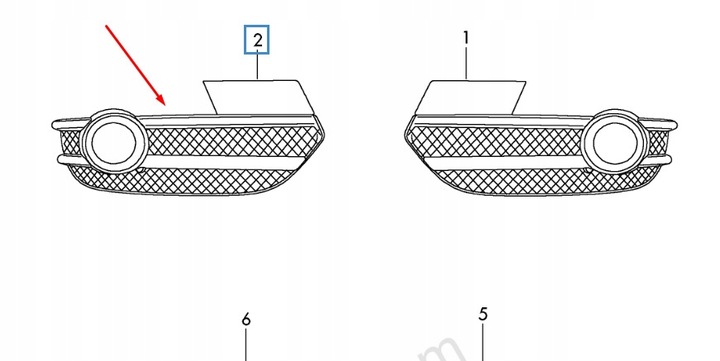 фото №9, New audi q3 8u передний бампер правый fog решётка 8u0807682asp9