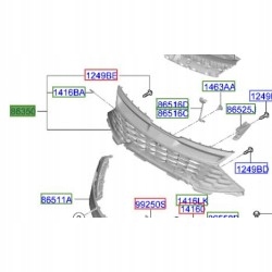 фото №1, Решётка решётка радиатора решётка впуск pow. kia sportage 2021-