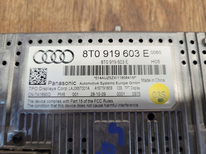 фото №6, Audi a4 a5 екран дисплей 8t0919603e