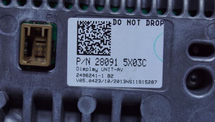 фото №7, Дисплей радио навигации nissan navara d40 рестайлинг 280915x03c