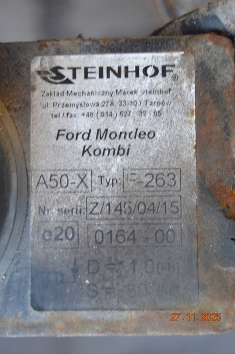 фото №6, Hak буксировочный зад ford mondeo mk iii