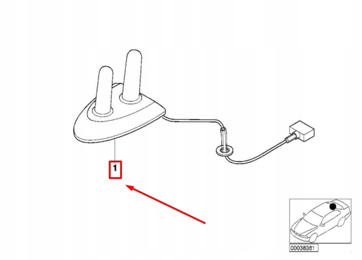 фото №9, Bmw 7 e38 антена dwupasmasowa 84536906433 6906433 oem
