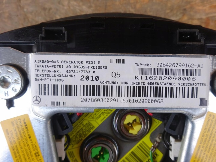 фото №8, Mercedes w207 w212 повітряна подушка подушка безпеки водія 2078603602