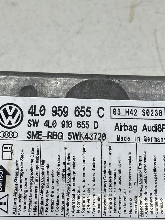 фото №11, Audi q7 4l модуль датчик подушек воздушных