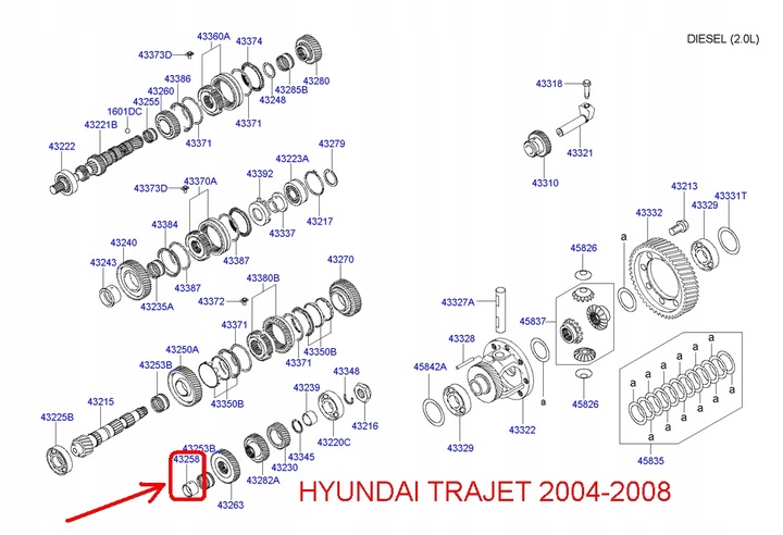 фото №6, Втулка 2. передача hyundai santa fe, kia carnival