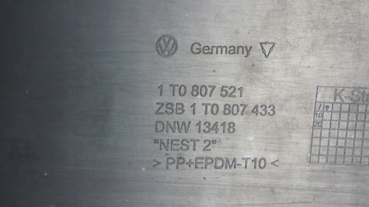 фото №11, Vw touran 1t задний бампер ld7x дорестайлинг