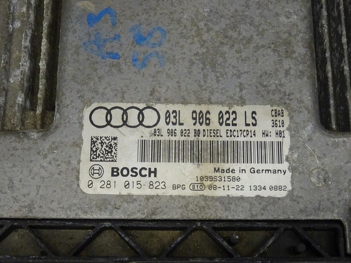фото №12, Audi a3 8p golf vi 2.0 tdi cba cbab комп'ютер двигуна 03l906022ls