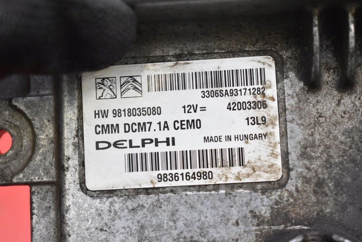 фото №7, Блок управления компьютер двигателя 9818035080 toyota proace city 2 ii 2.0 d-4d 19-