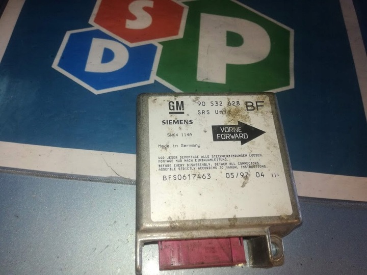 фото №1, Модуль датчик подушок подушка безпеки corsa b 90532628 bf