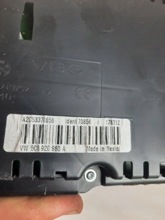 фото №6, Спідометр  прилади vw jetta vi 5c tdi 5c6920860a