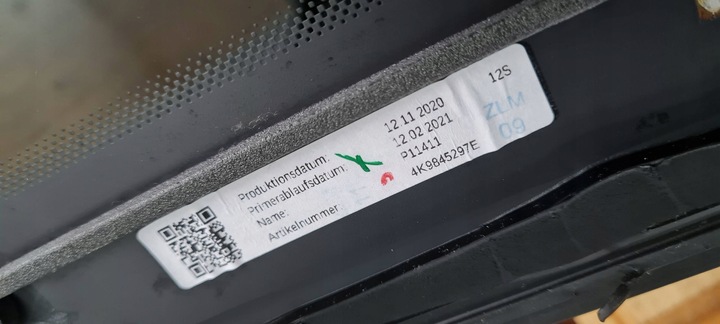 фото №11, A6 c8 4k скло кузовна ліва лівий зад універсал as3 20r 4k9845297e