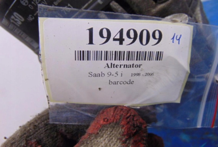 фото №5, Saab 9-5 2.0t генератор 0123510096 4941761