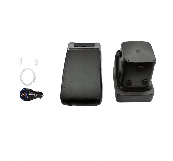 фото №13, Підлокітник ford focus 2 mk2 ii 2004-2011 з usb з чорна nicią + безкоштовно