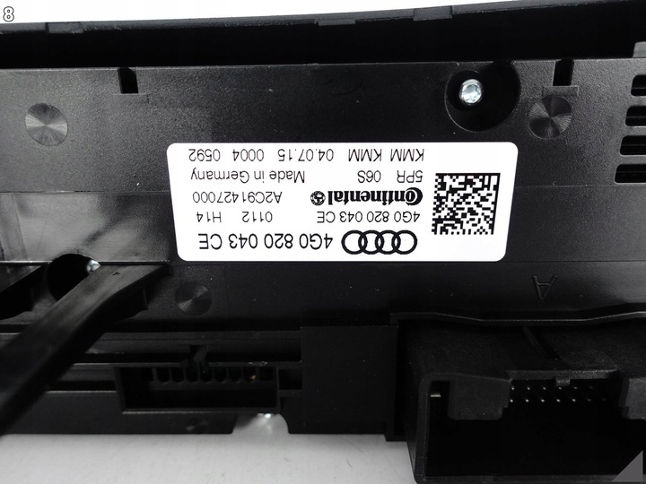фото №9, Audi a6 s6 4g0 a7 s7 4g0 c7 рестайлінг 14-18 панель кондиціонера 4g0820043ce