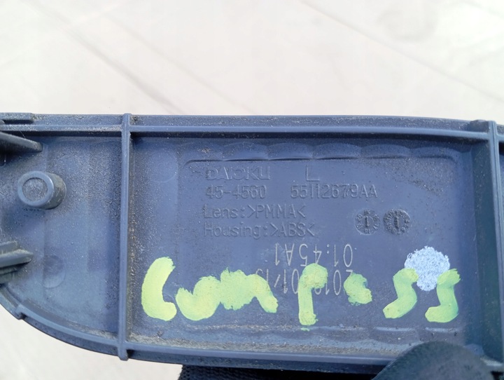 фото №10, Jeep compass ii 17-25r usa отражатель бампера зад левый задний лампа w бампер