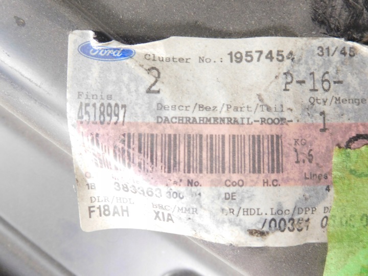 фото №7, Рамка стёкла задней ford focus 98/05 oem номер 4518997