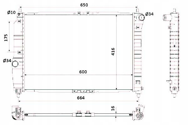 фото №2, Nrf53902 радіаторів deawoo/chevrolet kalos 02- 1.2/