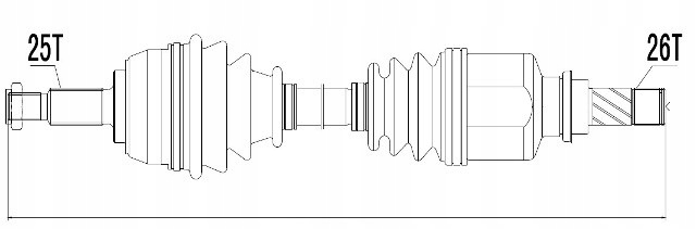 фото №1, Піввісь renault grand scenic ii 1.5dci 1.6 03- ліва