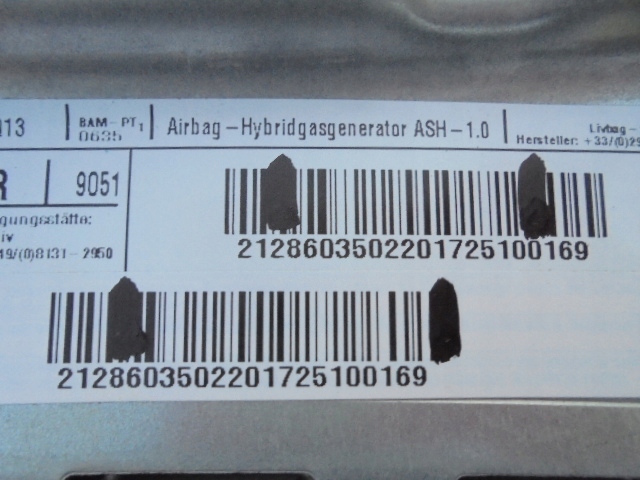 фото №16, E-klasa w212 рестайлинг air bag шторка правая подушка