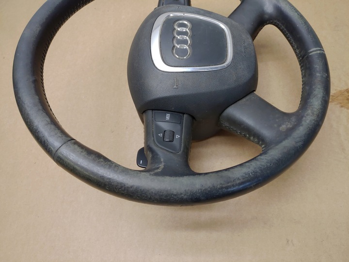 фото №11, Кермо + подушка безпеки мультифункція пелюстки шкіра audi a6 c6 роки 2004-2008