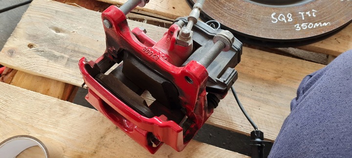 фото №13, Sq8 4m rsq8 q8 супорт затискачі диски набір гальмівний зад 350mm sq7 4m q7