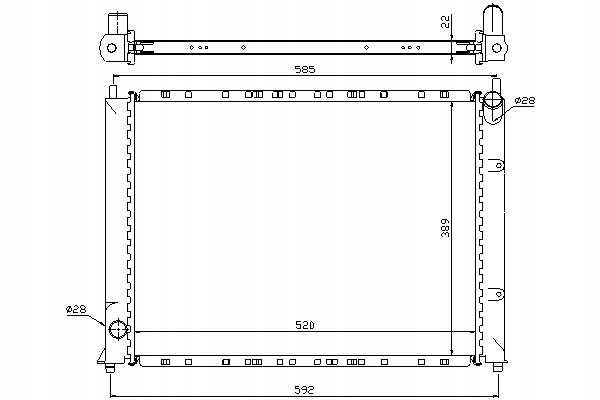 фото №1, Nissens радіаторів двигуна з елементами монтажний