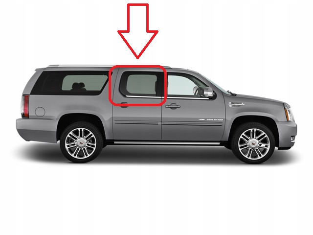 фото №1, Cadillac escalade esv ext 07-14 стекло боковая дверь задних правых оригинал