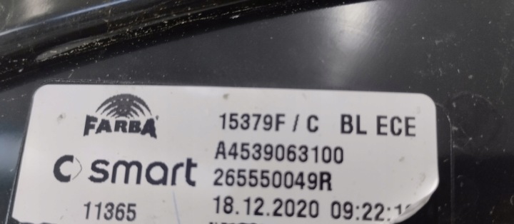 фото №6, Фара задняя зад smart fortwo 453 левая a4539063100