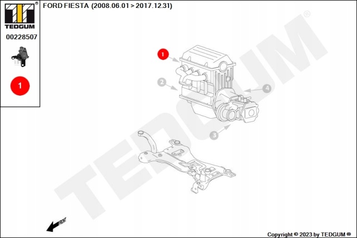 фото №9, Подушка sil. ford b-max, fiesta 07.08- pr
