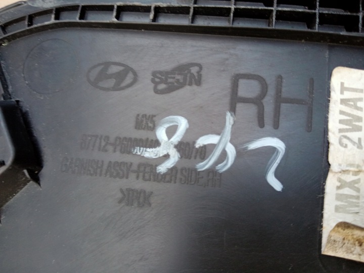 фото №11, Hyundai santa fe v права планка крила перед 2024r