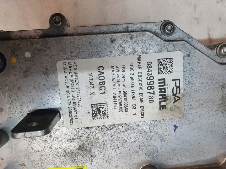 фото №6, Инвертор конвертер модуль гибрид peugeot 208 corsa f citroen c4 9843998780