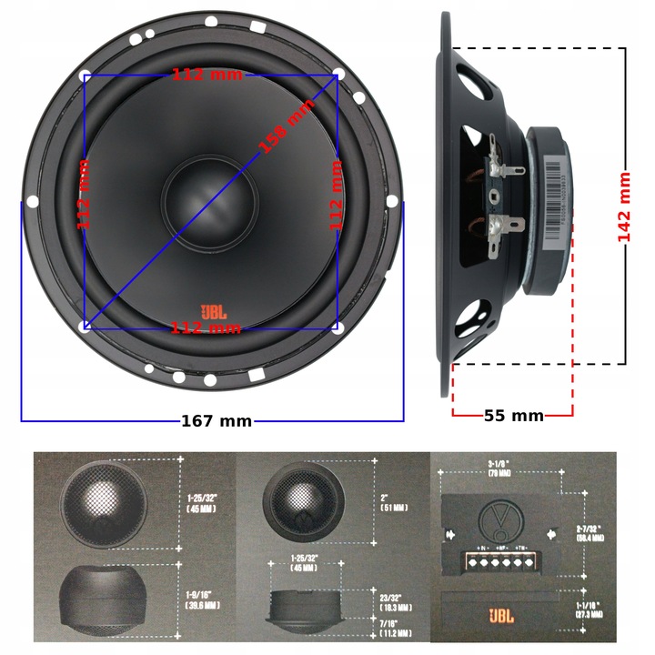 фото №11, Jbl stage2 604c динаміки do honda accord viii civic 8 ufo crz jazz crv iii