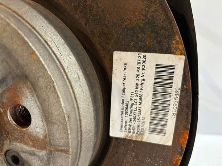 фото №5, Bmw 3 f30 / f31 поворотный кулак ступица зад левый - 16234