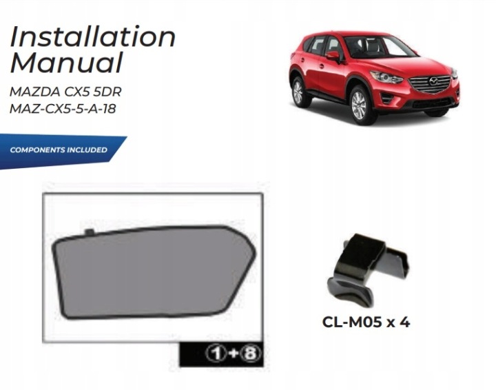 фото №13, Шторки захисні накладки бічні mazda cx5 2012-2017 захисні накладки ролети сонцезахисний