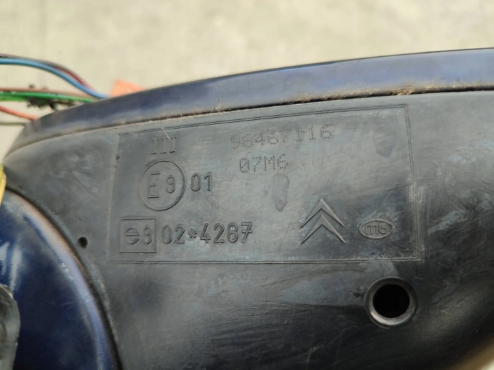 фото №11, Зеркало электрические правое citroen c4 i 2009 10pin 96467116