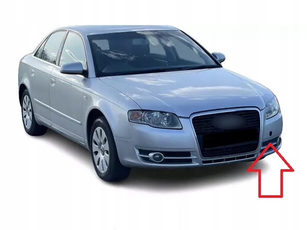 фото №4, Заглушка решітка бампера рамка галоген верхня ліва audi a4 s4 b7 2004-