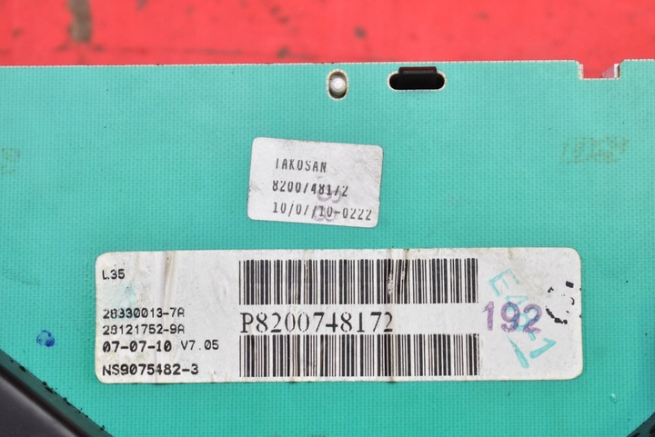 фото №8, Спидометр приборы eu p8200748172 renault thalia 2 ii 1.2 16v 75 km 08-12