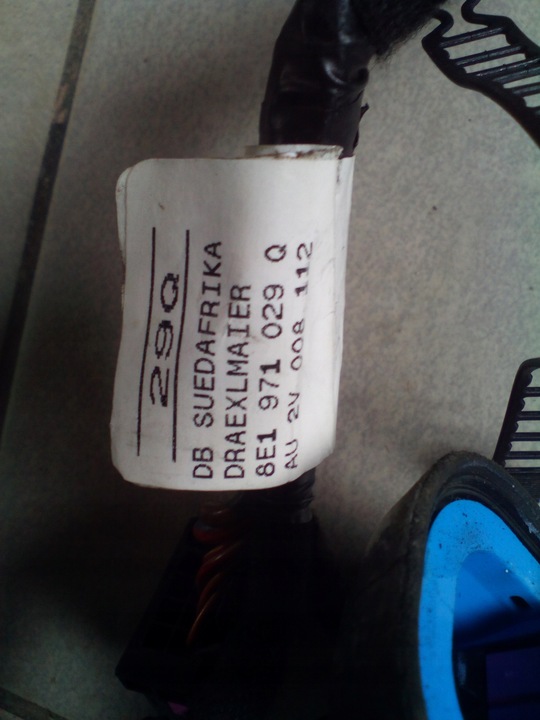 фото №5, A4 b7 жгут установка дверь правый перед оригинал