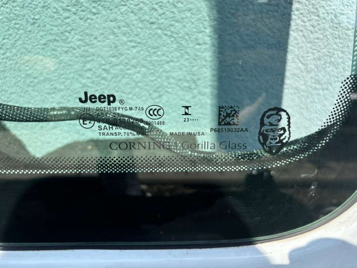 фото №7, Рама рамка передний стёкла jeep wrangler jl 18+ gladiator jt 20+ pw7