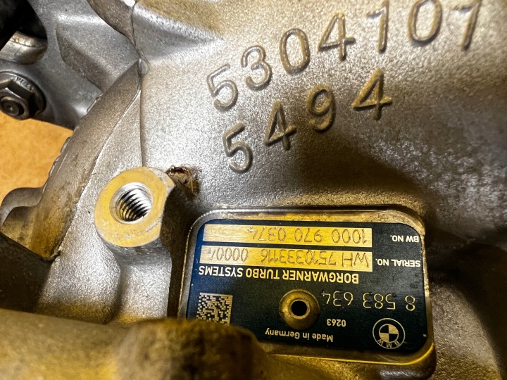 фото №11, Турбина турбонагнетатель turbo bmw x5 g05 3.0 d