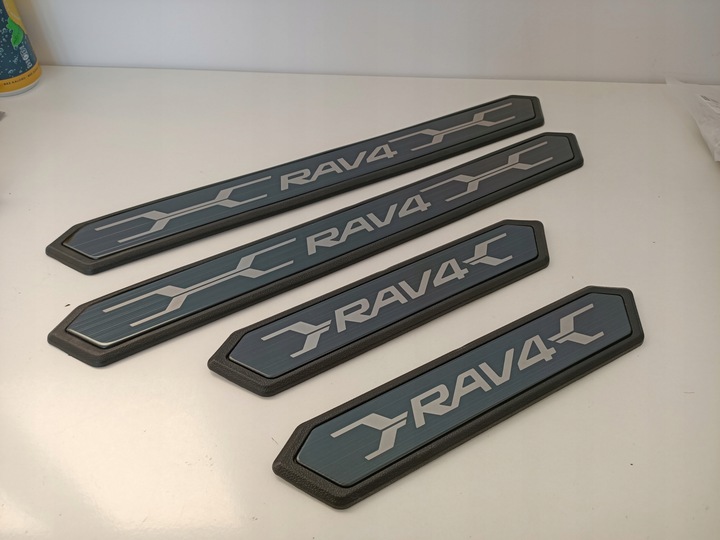 фото №5, Накладки порогові планки захисні na пороги toyota rav4 od 2018 тінь сірий