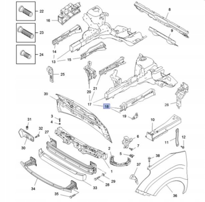фото №7, Кронштейн element ниша диски перед фартук opel combo d 95509422 95523435