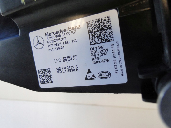 фото №13, Mercedes eqa h243 243 фара передня ліва led