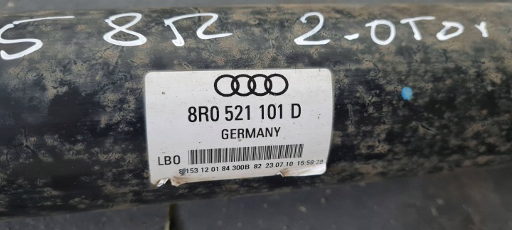 фото №14, Q5 8r вал приводной кардан 2.0 tdi механическая коробка передач 8r0521101d