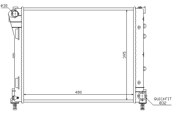 фото №11, Радіаторів двигуна fiat 500 1.4-16v - 1.3 jtd 07-