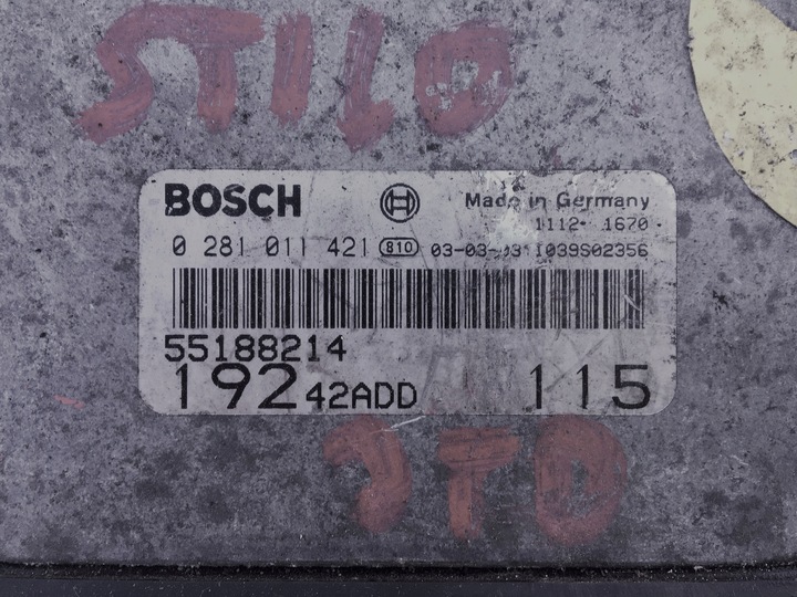 фото №6, Fiat stilo 1.9 jtd комп'ютер ключ bsi комплект