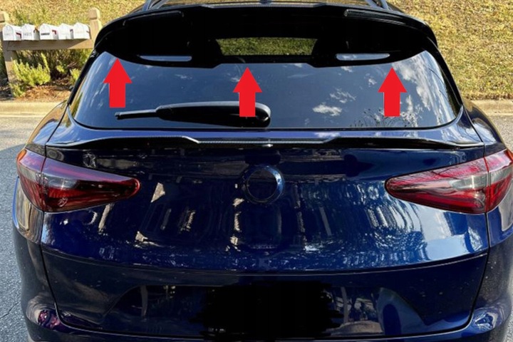 фото №14, Спойлер do alfa romeo stelvio 2016-2021+ козирок abs тюнінг